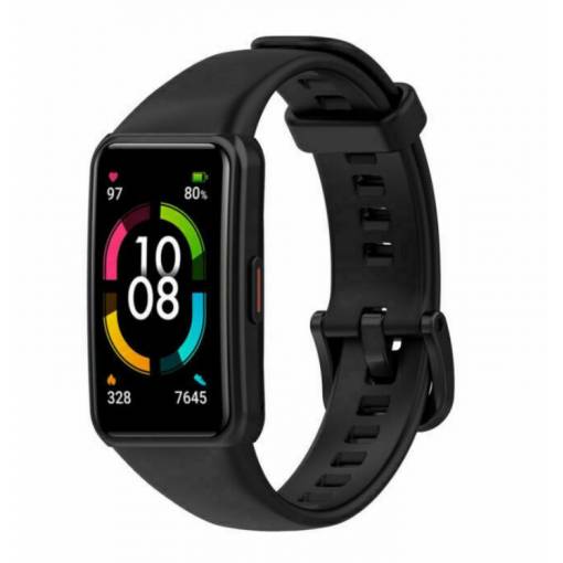 Foto - eses Silikonový řemínek pro Huawei a Honor Band 6 - Velikost L, černý