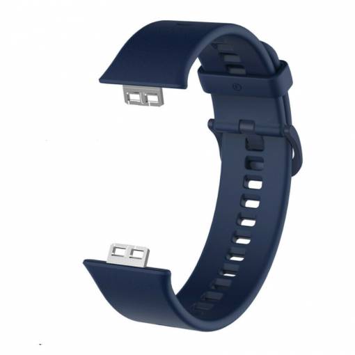 Foto - eses Silikonový řemínek pro Huawei Watch Fit a Huawei Watch Fit New - Tmavě modrý
