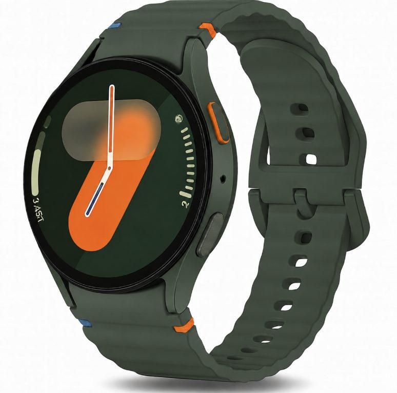 eses Silikonový řemínek pro Samsung Galaxy Watch 7 - Tmavě zelený