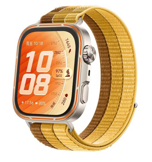 eses Nylonový řemínek pro Huawei Watch Fit 3, 4, 4 Pro, 5 a 5 Pro - Zlatý