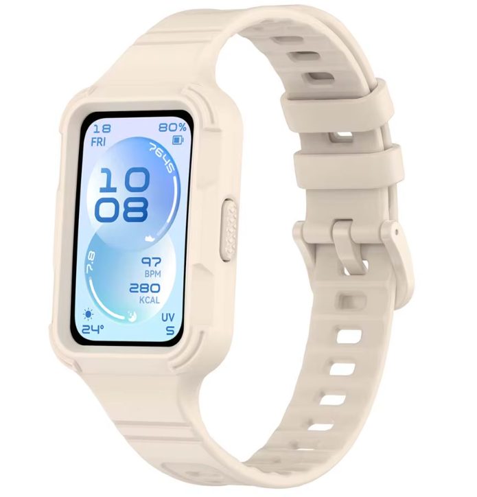 eses Silikonový náramek pro Huawei Band 11 - Béžový