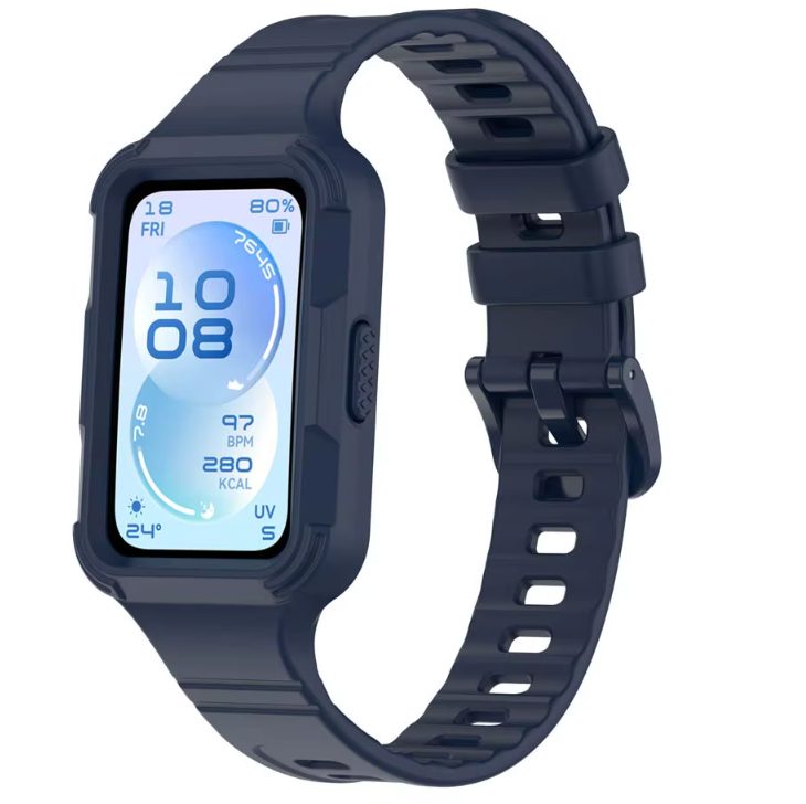 eses Silikonový náramek pro Huawei Band 11 - Tmavě modrý