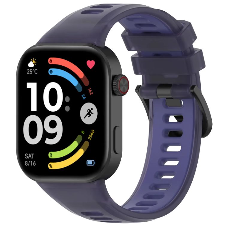 eses Silikonový řemínek pro Xiaomi Redmi Watch 4, 5, 6 a Smart Band 8 Pro, 9 Pro a 10 Pro - Modrý