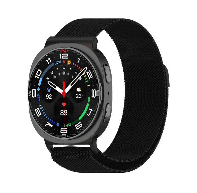 eses Milánský tah pro Samsung Galaxy Watch 8 a 9 - Černý