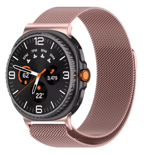 eses Milánský tah pro Samsung Galaxy Watch 8 a 9 - Růžový