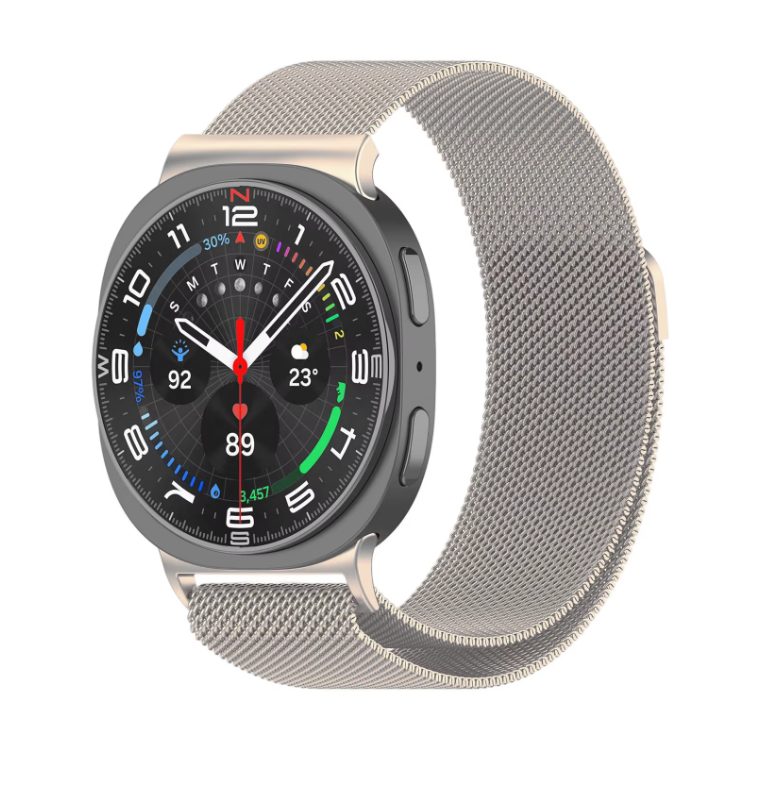eses Milánský tah pro Samsung Galaxy Watch 8 a 9 - Pískově zlatý