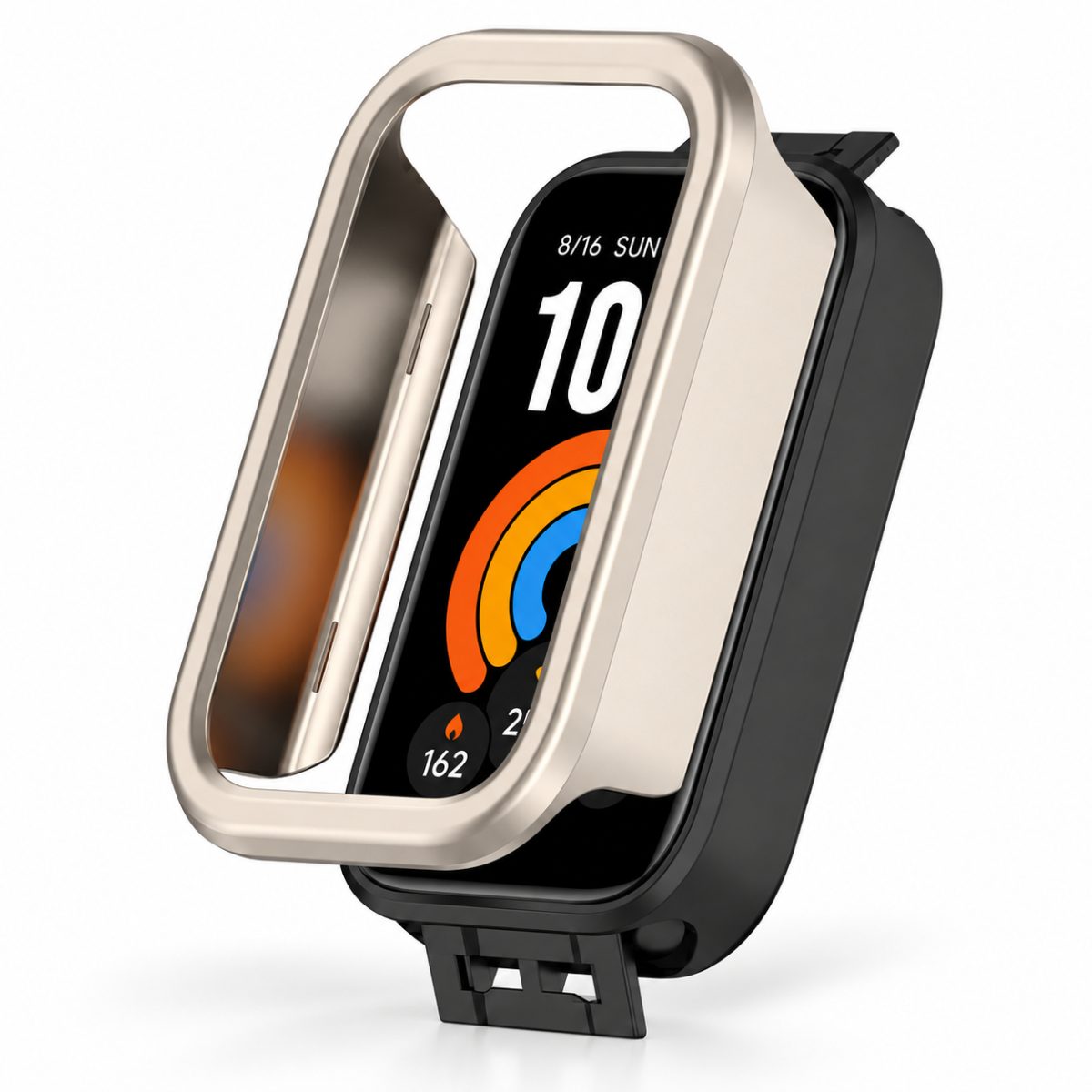Ochranný rámeček pro Xiaomi Smart Band 11 Active -Titanově stříbrný