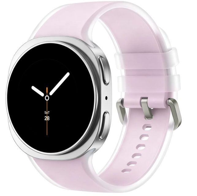 eses Silikonový řemínek pro Samsung Galaxy Watch 8 Galaxy Watch 9 - Růžový