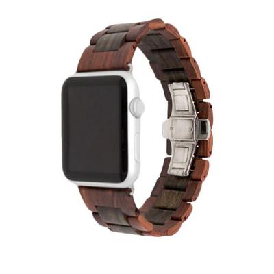 eses Dřevěný řemínek pro Apple Watch - Hnědý 42mm, 44mm, 45mm, 49mm